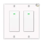 Smart WiFi Light Switch 2-Gang (2 Pack)